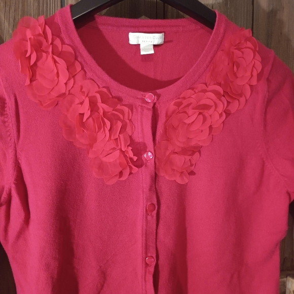 🤠Charter Club Petites Lightweight Button Up Sweater  Size Petite Medium - Picture 5 of 5